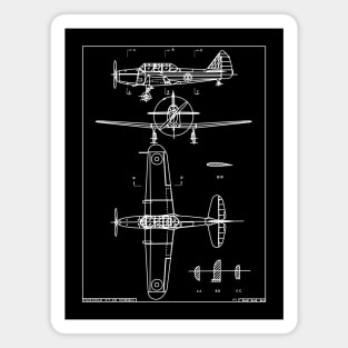 Fairchild PT-26 Cornell American Built WW2 Canadian Military Pilot Trainer Blueprint Gift Magnet